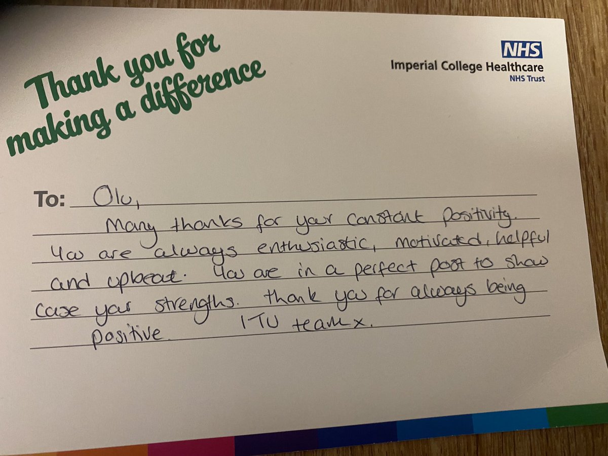 Flashback to last week! My first MAD. Thank you ICU for this #recognition. #positivity #positivepractice @MLU_PTE @EsellaLoctugan @ImperialPeople