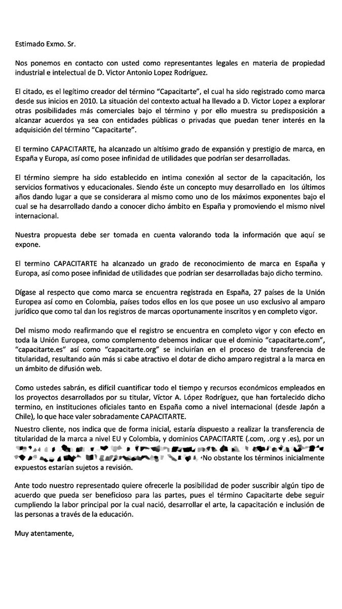 CapacitarteCom's tweet photo. 📡 Se Vende, https://t.co/stLCzFHmPQ y https://t.co/wVOcCrE2yR. + Info. https://t.co/WjR2MZVxO4.
🎥 Documental "Capacitados", TVE. https://t.co/h8TciGKxzb.
📡 https://t.co/sXfqiJi478
#capacitarte #marca #registro #patente #españa #capacitar #capacitación #educación #formación https://t.co/SZfRoW9EaS
