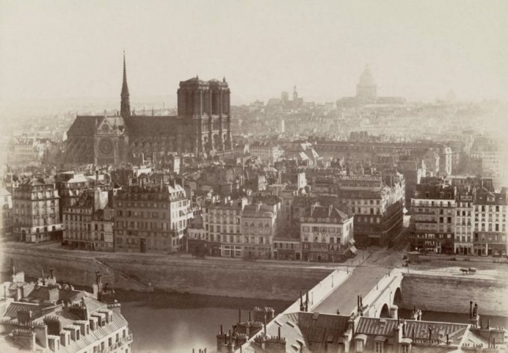 A view of Paris in 1865.