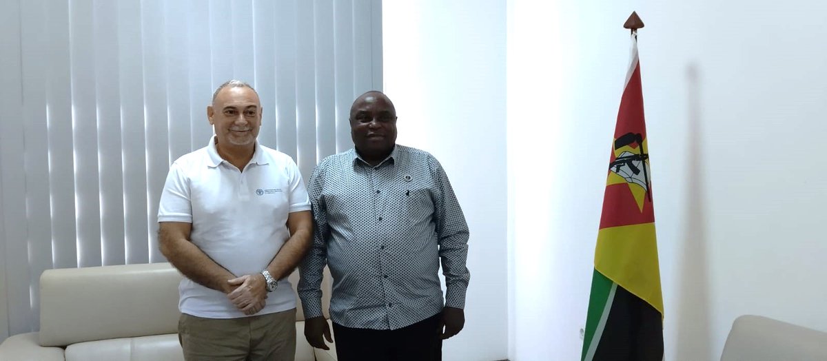 During a field mission to Cabo Delgado🇲🇿, the @FAO Representative met the Secretary of State of the Province, reaffirming FAO´s commitment to continue supporting Government interventions in agriculture and fisheries sectors, in benefit of the population of #CaboDelgado 🤝.
