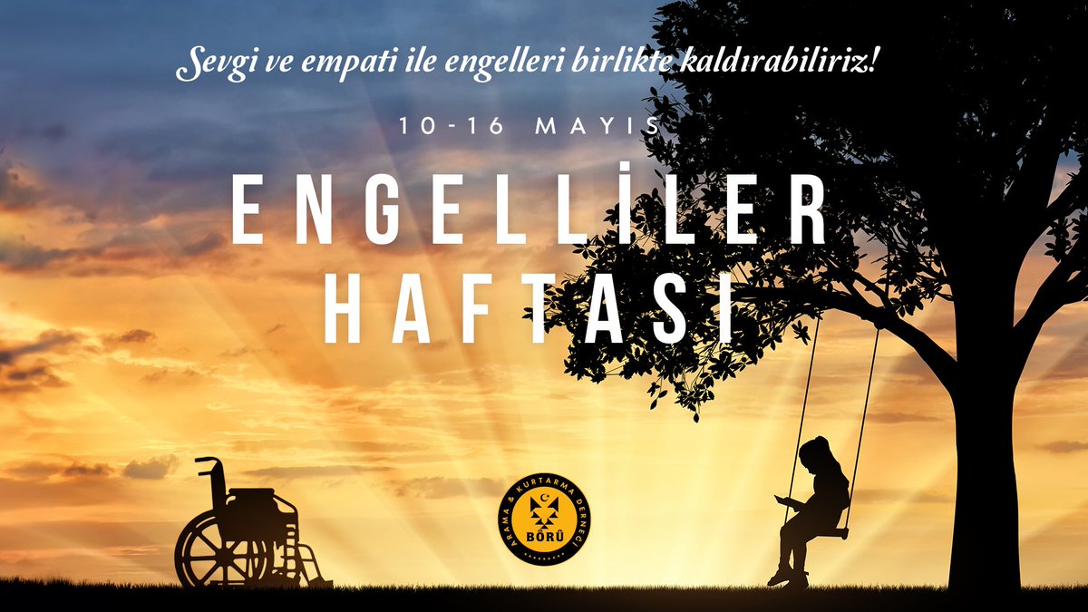 *Engelleri Aşmak, Hayalleri Gerçekleştirmek:* 
*Engelliler Haftası Kutlu Olsun!*

#engellilerhaftası 
#erişilebilirdünya 
#börüaramakurtarma 
#EngelsizHayat
#farkyaratanlar 
#toplumsaldayanışma 
#eşitlik 
#adalet 
#hayallergerçekolsun 
#sevgiveempati 
#birliktegüçlüyüz