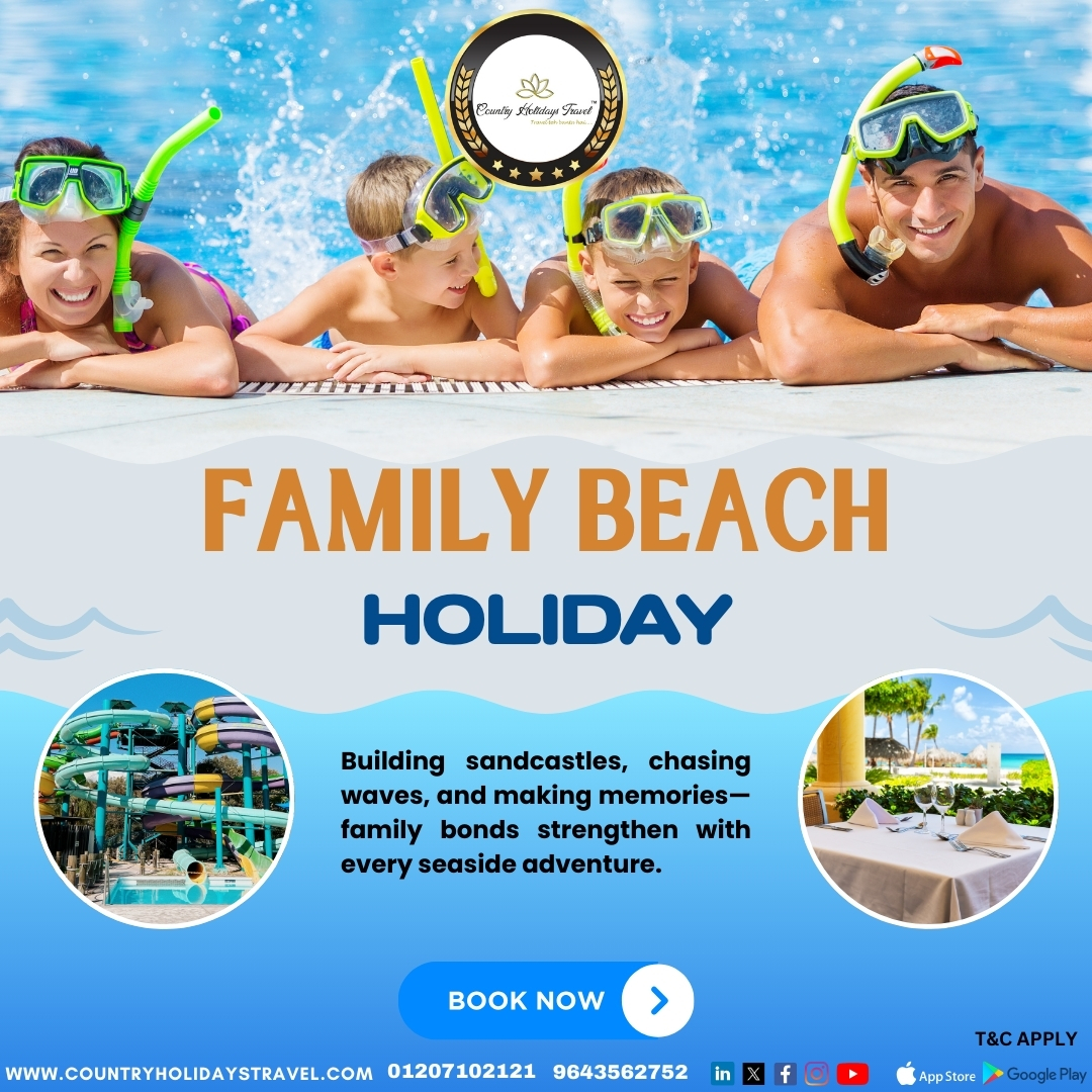 Building sandcastles, chasing waves, and making memories—family bonds strengthen with every seaside adventure.
visit us now: countryholidaystravel.com
#familyholiday #trip #tour #countryholidaystravel #beachholidays
