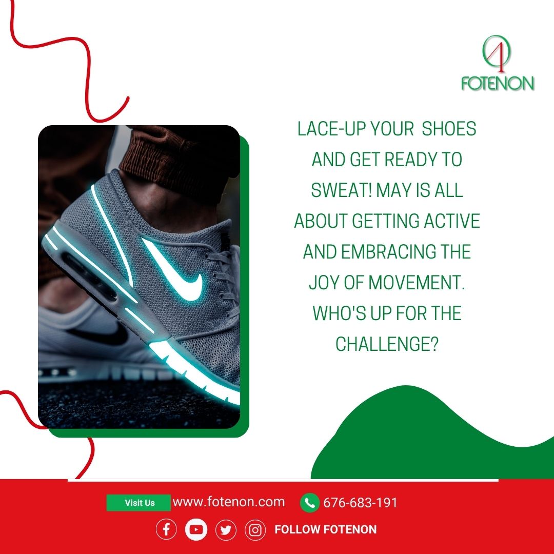 Lace up your sneakers and get ready to sweat! May is all about getting active and embracing the joy of movement. Who's up for the challenge?

#fotenon #physicalexercise