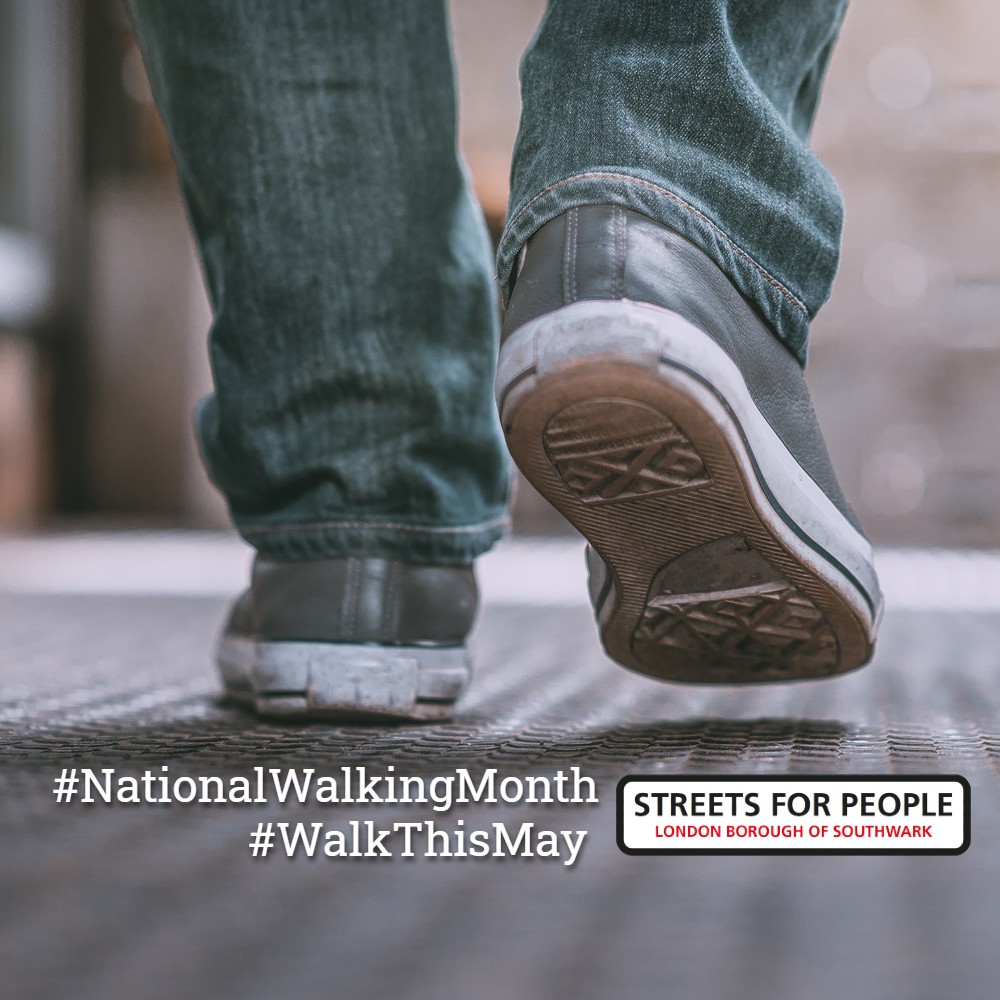 Take part in #NationalWalkingMonth #WalkThisMay exploring Southwark with our walking maps. Discover film locations near London Bridge, hidden symbols in Nunhead cemetery, a Henry Moore sculpture in Kennington and much more orlo.uk/F7j1l #StreetsforPeople