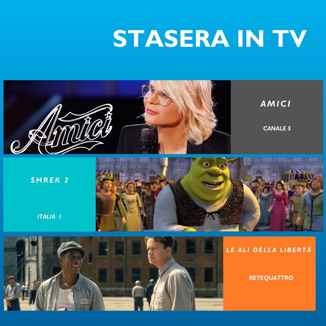 Stasera in tv sulle reti #Mediaset