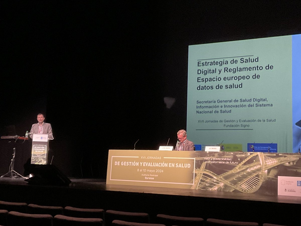 #JornadasSigno | CONFERENCIA LA ESTRATEGIA DE #SALUD DIGITAL DEL SNS Y EL REGLAMENTO EUROPEO DE #DatosPersonales 🗣️ @jfmunnoz, director general de #SaludDigital y Sistemas de #Información para el #SNS. XVII #Jornadas de #Gestión y #Evaluación #Salud 🔗 xviijornadasgestion.com