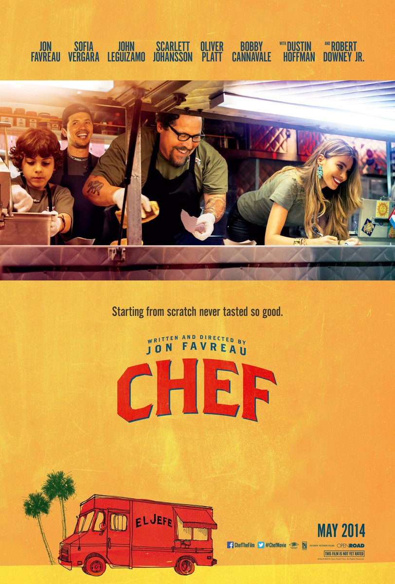 🎬MOVIE HISTORY: 10 years ago today, May 9, 2014, the movie ‘Chef’ opened in limited theaters!

@Jon_Favreau #EmjayAnthony #JohnLeguizamo #SofiaVergara #BobbyCannavale #ScarlettJohansson #OliverPlatt #DustinHoffman #AmySedaris @RobertDowneyJr #RussellPeters #GaryClarkJr