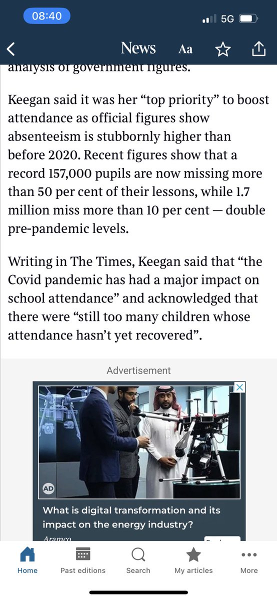 ‘Careful what you wish for’ really is the most reliable piece of advice there is. Lockdowns to ‘flatten the curve’ ➡️ WFH culture shift celebrated by laptop classes ➡️ kids stop going to school 🤦🏼‍♂️