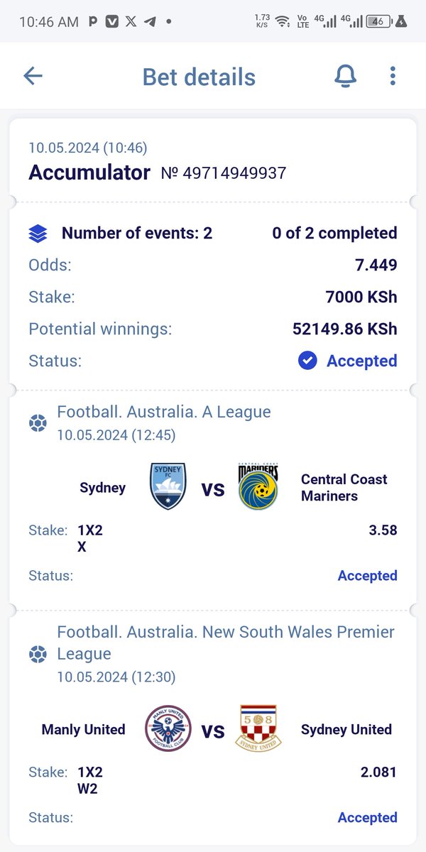 Good stuff Here 💰

Paripesa booking code 👉FMKZE

Early kick off for Grabs✅

Go Bet this one
It Will WIN📲paripesa.bet/kimathi
PROMO CODE: Kimathi

Go Stake🧨