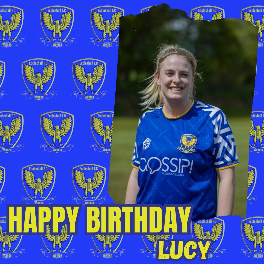 - Happy Birthday to our legend that is @LucyRidgway, have a great day! 🎉🥳

(👩‍💻 @KieraMaee__)

#birthday #birthdaygirl #happybirthday #happybirthdaytoyou #lucy #happybirthdaylucy #celebrate #enjoy #legend #eccleshallfcwomen #eagles