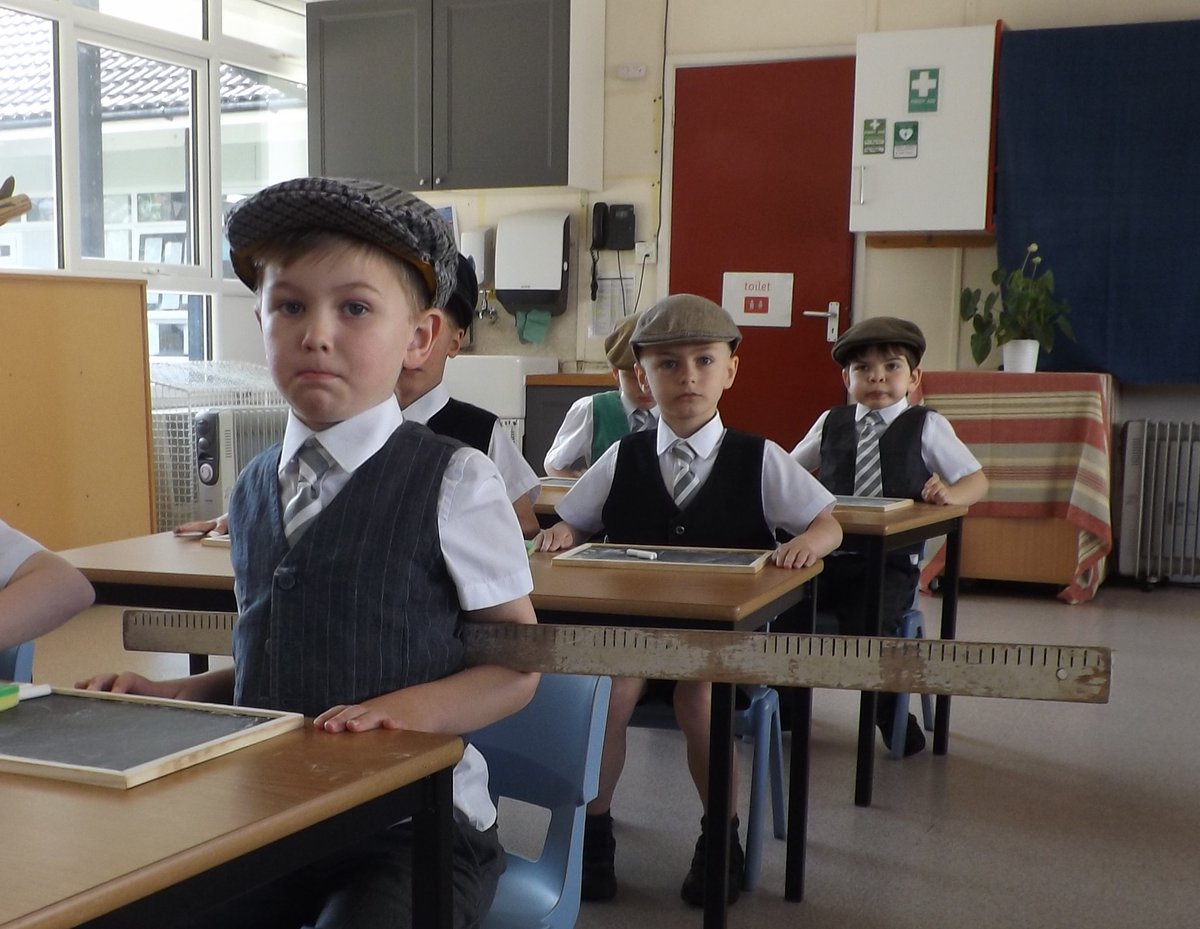 Pre-Prep was transformed into Victorian School for the day. Thankfully there were plenty of smiles and laughter in between the strict routine, discipline and rote learning! #DurlstonYr1 #DurlstonHistory