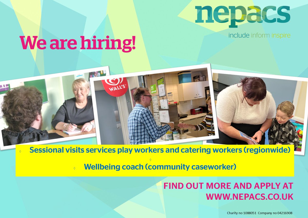 We are currently recruiting for a number of vacancies - inc various roles working with individuals under probation supervision in the community or with children & families during visits to their loved ones in prison.
Find out more & apply at nepacs.co.uk/page/job-vacan…
#northeastjobs