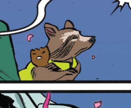 Rocket holding groot like a lil baby… my god
