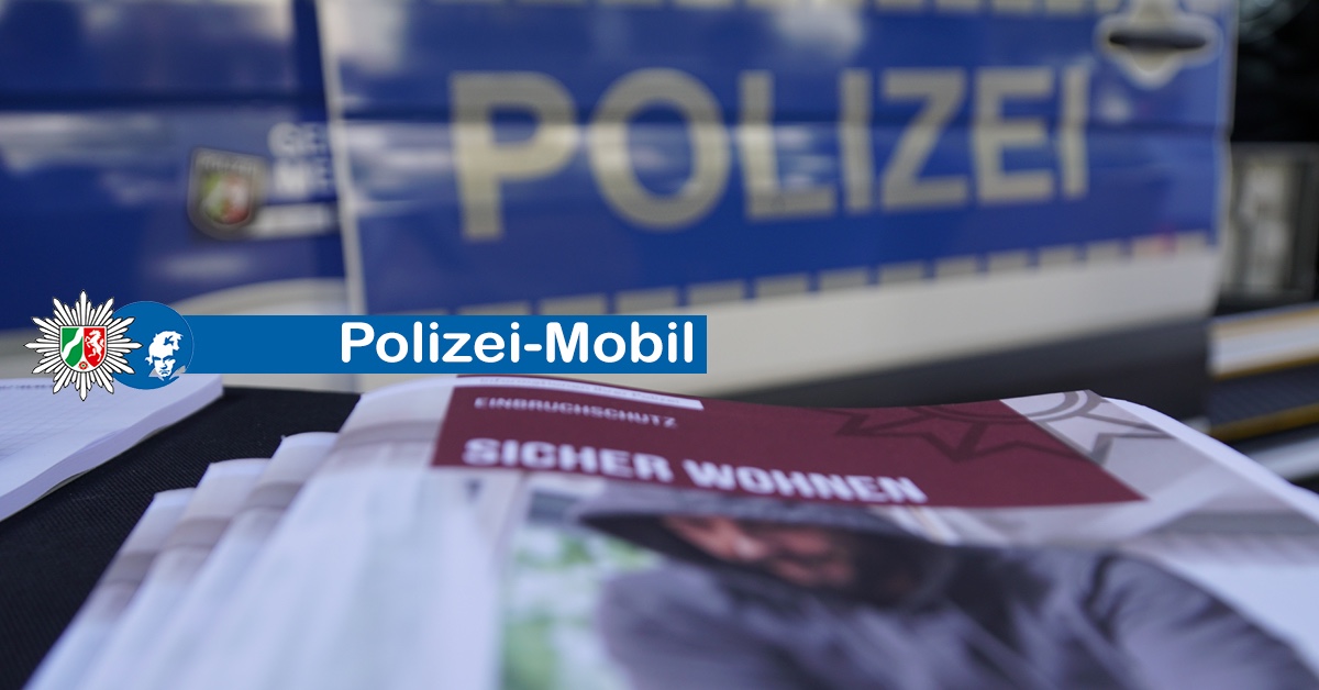 Polizei-Mobil unterwegs - Bezirksdienst Bonn-Buschdorf vor Ort - Terminhinweis polizei.nrw/presse/polizei…