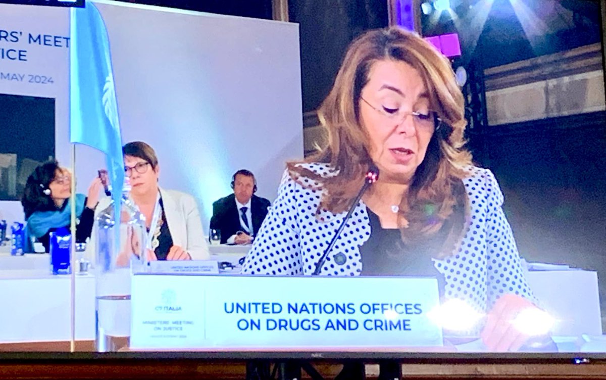 I’m here in Venice to brief @G7 Justice Ministers on the escalating threat posed by drugs, organised crime and corruption. @UNODC is committed to working with the G7 to address these global challenges. Grateful for Italy’s leadership in advancing multilateral cooperation.