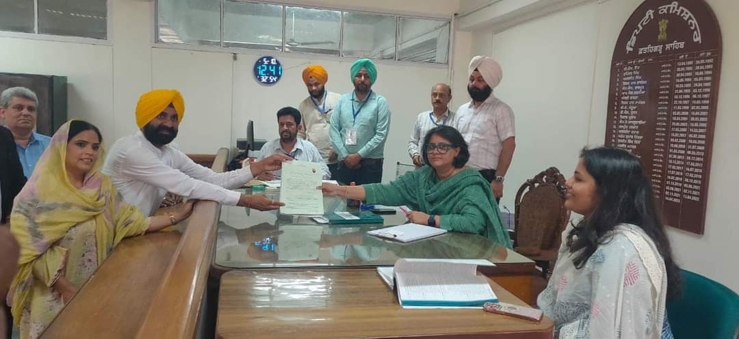 AAP Candidate Gurpreet Singh GP files nomination from Fatehgarh Sabha Lok Sabha Constituency