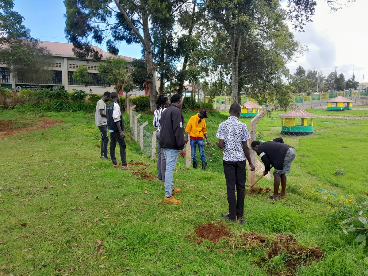 🌳 Joining the nationwide effort by planting over 70 trees at Makutano Youth Empowerment Center,West Pokot. Let's mitigate climate change and create a greener, healthier world🌍,and a sustainable future! #treeplantingday #ClimateAction @AjiraDigital @eMobilis @WPCGovernment