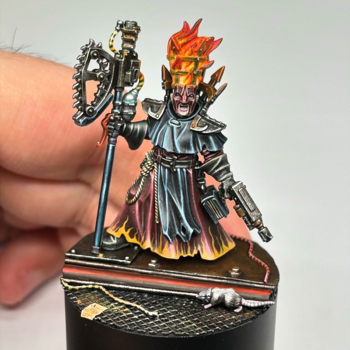 Cawdor Redemptionist. There’s a complete set of tutorials on how this model was painted (including a guide on how the base was built) available on my Patreon.