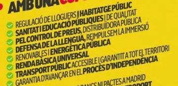 Si vols qualsevol d'aquestes coses el millor que pots fer es votar ERC. La energètica pública i reversió de les retallades en sanitat i educació i millora dels serveis, l'augment del parc d'habitatge públic o la prova pilot de la RBU s'han fet amb pressupostos i la CUP en contra.