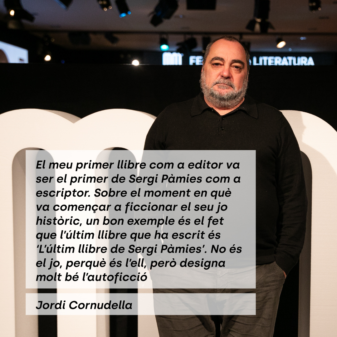 🔙📚Jordi Cornudella va ser un dels autors del MOT! 🔸 A la conversa 'La identitat del jo' 🔸 Sobre l’autoficció i amb anècdotes personals i professionals al voltant de com Pàmies ha escrit d'ell mateix 📹 Recupera-ho en vídeo 👉festivalmot.cat/13228-2/ 📸 @MartiAlbesa #MOT2024