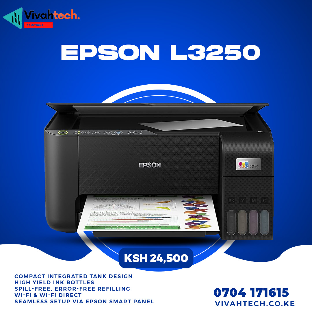 Vivahtech's tweet photo. 🖨️ Need a printer upgrade? Don't miss out on discounted brand new Epson printers at Vivahtech Solutions! Call 0704171615 to order or visit us at Pioneer House, Kimathi Street, 5th Floor, Room 5. Check out our website https://t.co/1IxZMoxIM1 for more details &amp; products. #TechDeals https://t.co/kH31t5NlRD