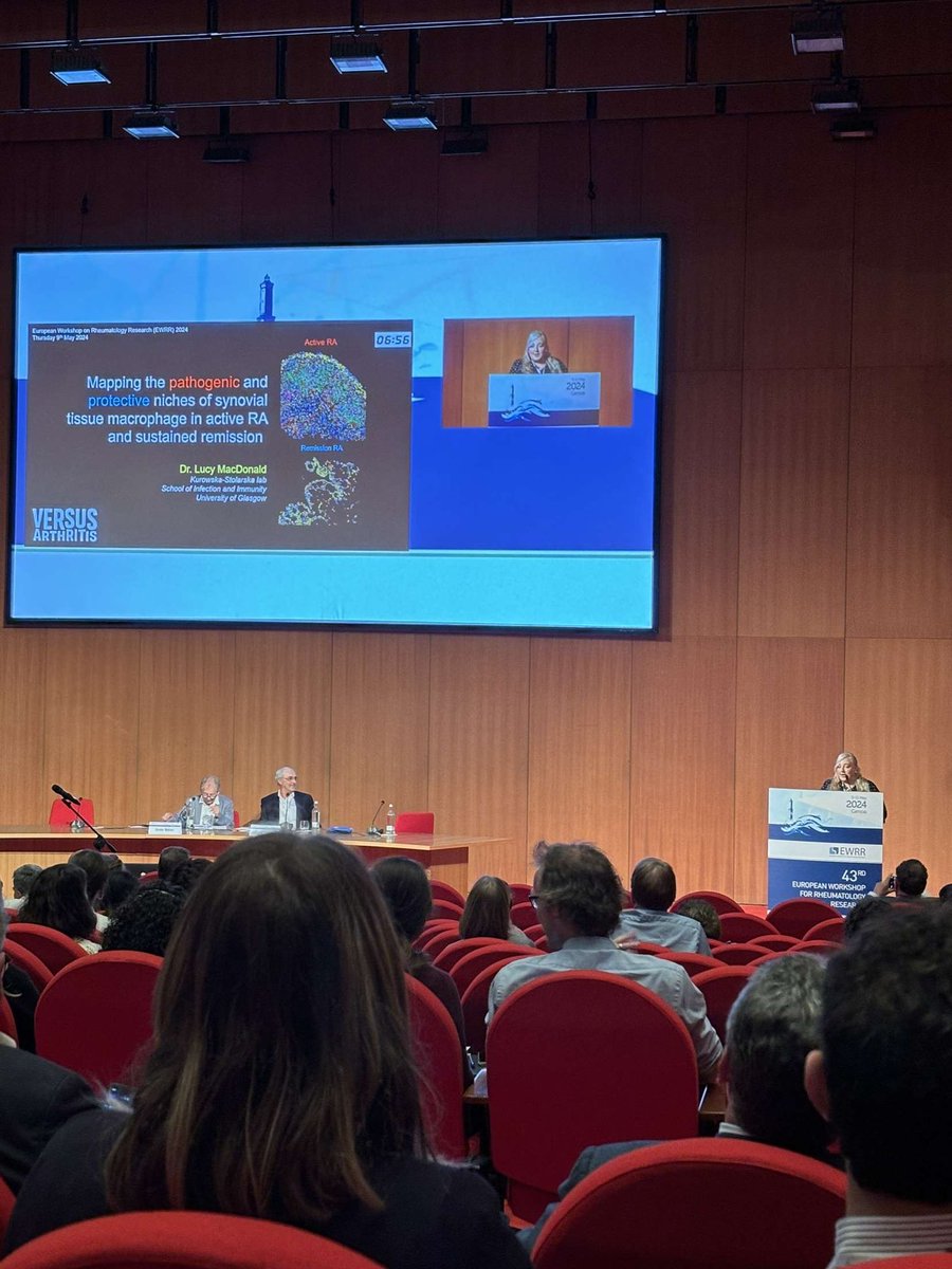 Dr Lucy MacDonald (@drlucymac) on Twitter photo Presenting our human synovial tissue spatial transcriptomics data at #EWRR2024 in Genoa, Italy 🇮🇹 <a href="/DrMariola/">Prof Mariola Kurowska-Stolarska lab</a> <a href="/SteAlivernini/">Stefano Alivernini</a> Presenting our human synovial tissue spatial transcriptomics data at #EWRR2024 in Genoa, Italy 🇮🇹 <a href="/DrMariola/">Prof Mariola Kurowska-Stolarska lab</a> <a href="/SteAlivernini/">Stefano Alivernini</a>