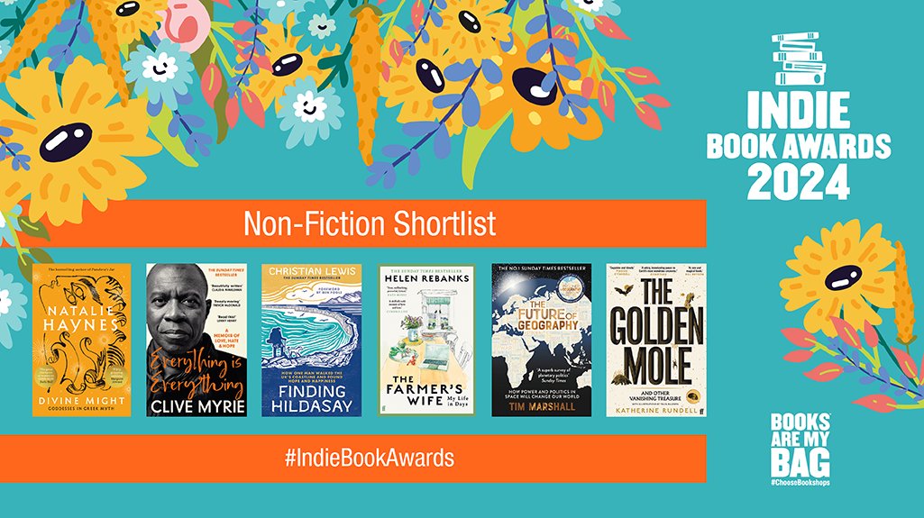 🌟 Non-Fiction Shortlist 🌟 Congratulations to @officialnhaynes, @CliveMyrieBBC, Christian Lewis, @theshepherdswi1, @Itwitius and Katherine Rundell & Talya Baldwin booksaremybag.com/IndieBookAward… #IndieBookAwards
