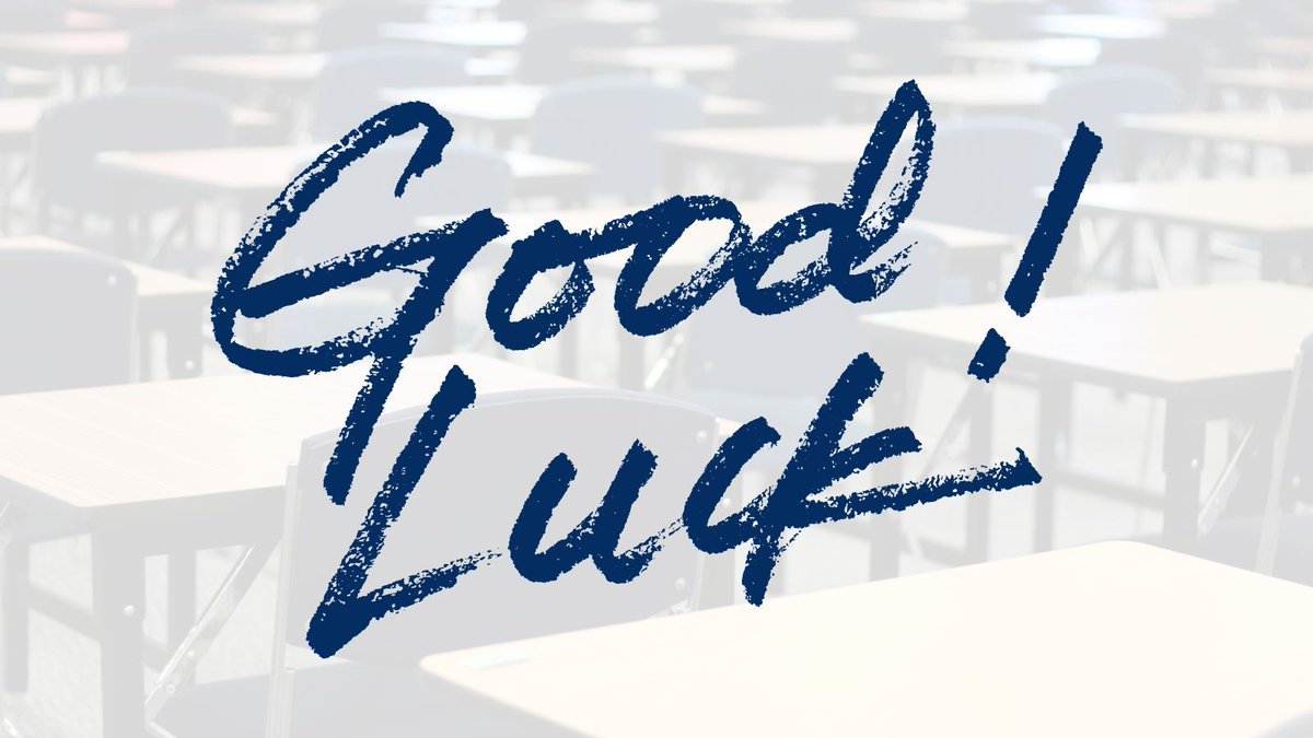 Good luck to all of our Year 11 students for their exams, which start this week. #GCSEs #Exams