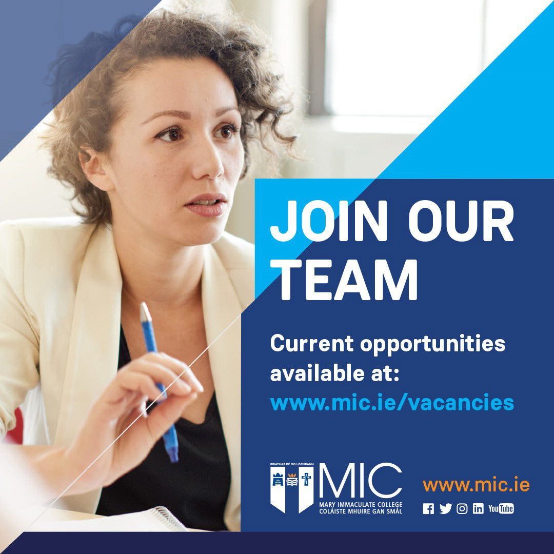 Join our team! Current opportunities available at: mic.ie/vacancies #jobfairy #Limerick #Thurles