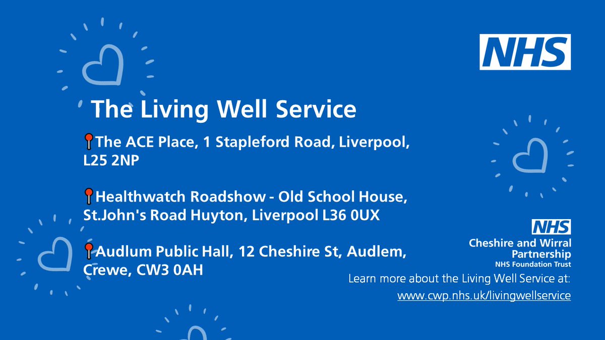 The Living Well Service is in these locations from 10:30 - 16:00 today, offering all routine UK immunisations including MMR. More dates/locations: bit.ly/3Ywzf91