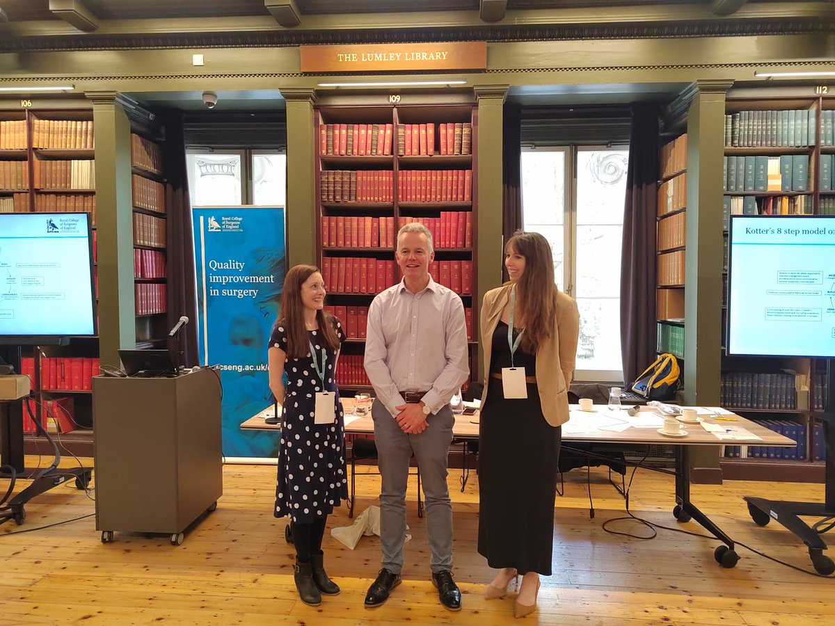 Our fabulous team, <a href="/UroDoco/">Kevin Turner</a>, Dr Maddy Greville-Harris, and Dr Olivia Donnelly, working with <a href="/RCSnews/">The Royal College of Surgeons of England</a> as a part of the SUPPORT Improvement Collaborative. We are collaborating with 12 hospital Trusts to set up peer support for surgeons when things go wrong.