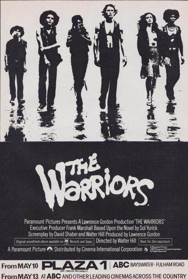 Forty-five years ago today, The Warriors came out to play-ay in UK cinemas… #TheWarriors #1970s #film #films #WalterHill #MichaelBeck #JamesRemar #DeborahVanValkenbergh #SolYurick #cult