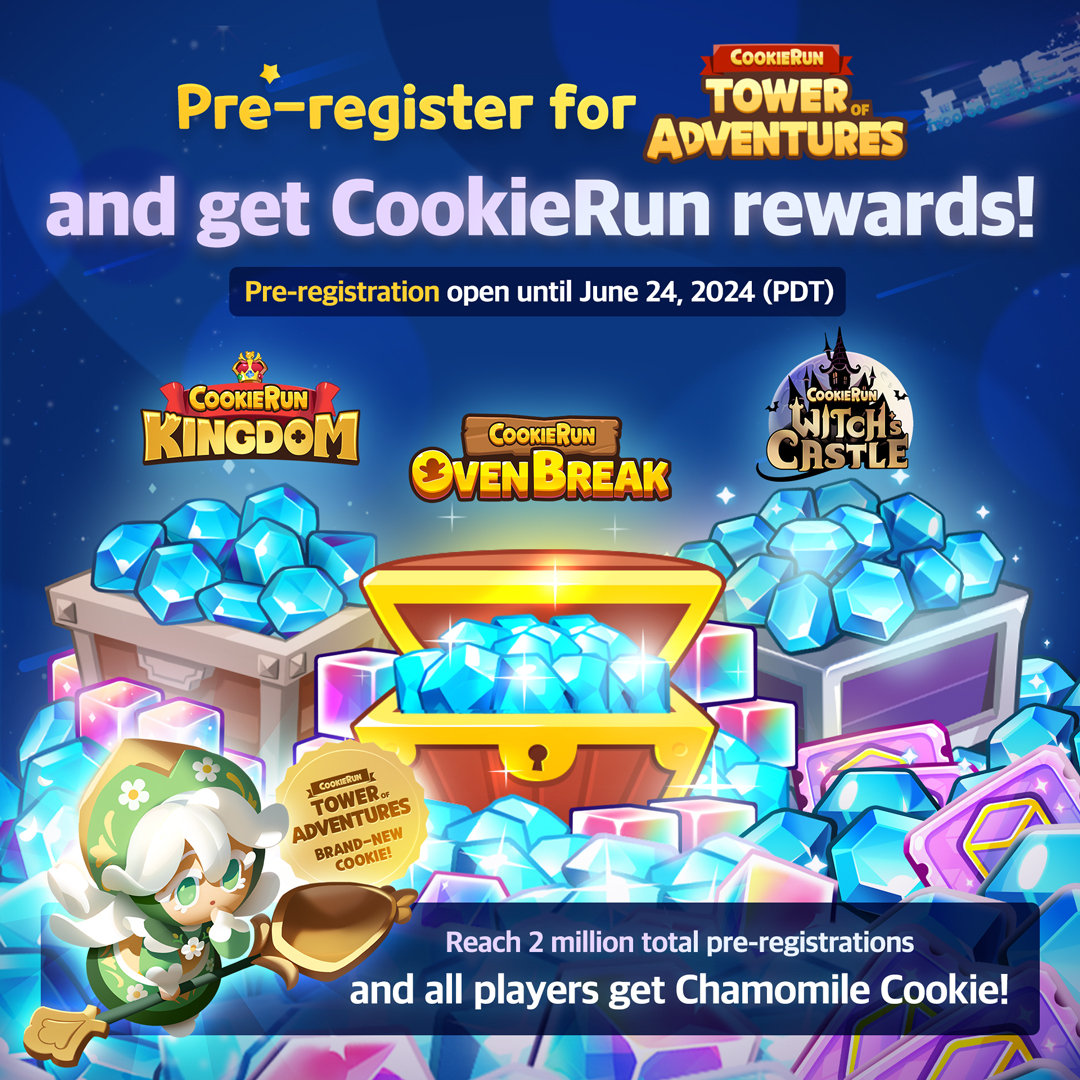 CookieRun: Tower of Adventures - Sign up and ALL OF THIS WILL BE YOURS! 👉 Pre-register now: bit.ly/3w4y5rT