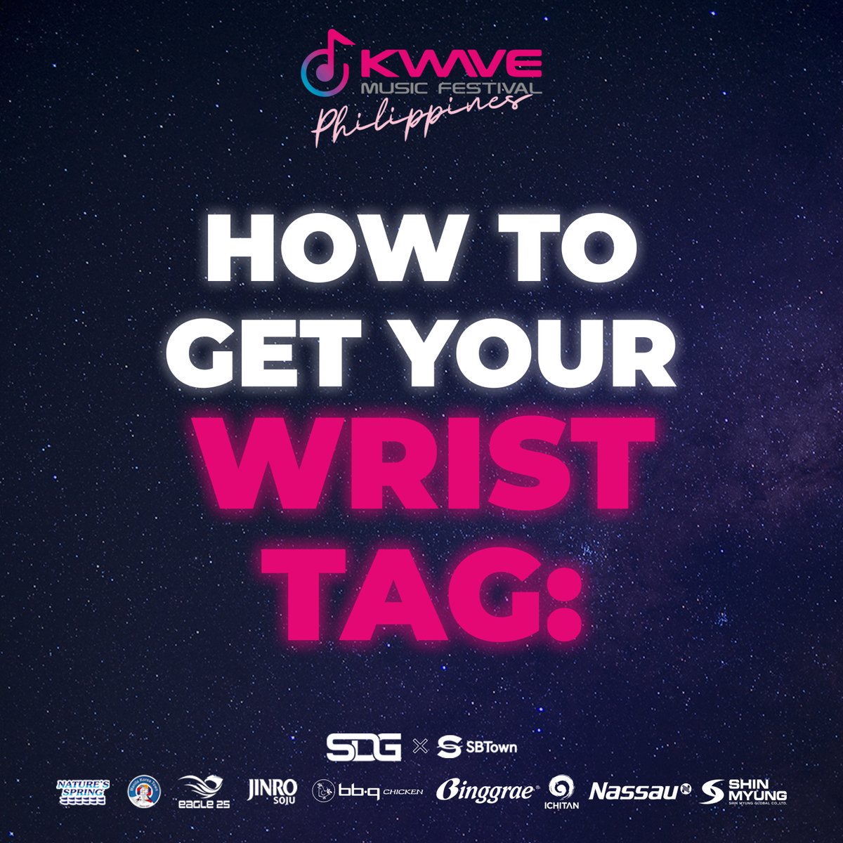 kwaveph's tweet image. KWAVERS! Besides your companion, there is something that will tag along with you on the d-day! 🫣🏷️

Check out the guidelines below on how to get your wrist tags 👇

#THEBOYZ #fromis_9 #PLUUS #YGIG #YARA #KAIA #KWAVEPH #AbsolutelyLibre #KWAVEMusicFestival #BadmintonAsia #KWAVE