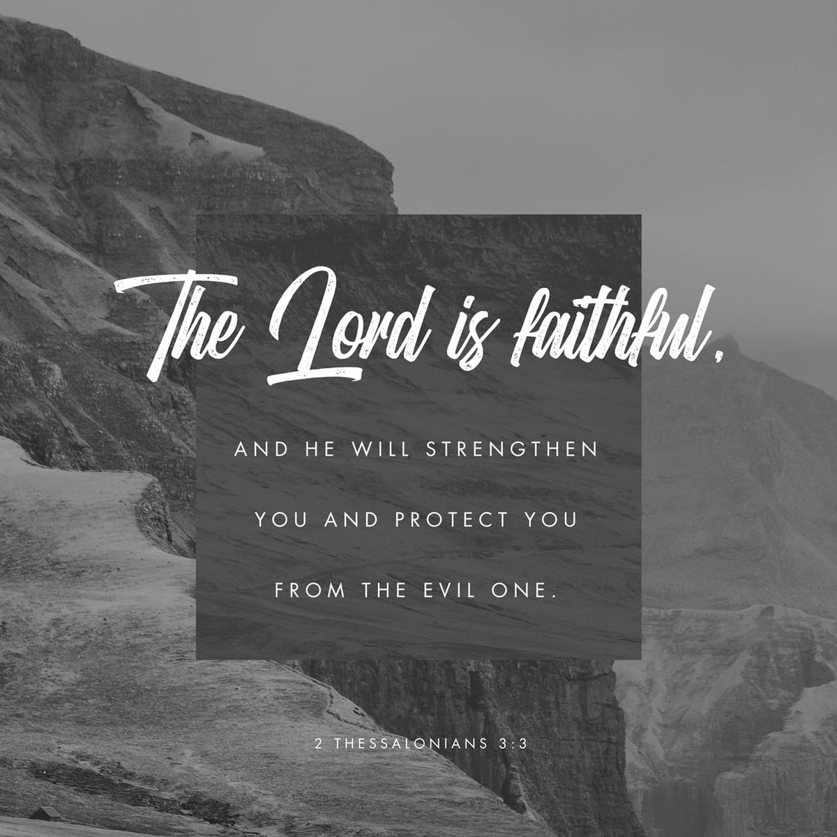 2 Thessalonians 3:3 NASB But the Lord is faithful, and He will strengthen and protect you from the evil one. #dailybread #dailyverse #scripture #bibleverse #bible #jesus