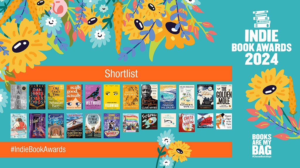 We’re delighted to share the shortlist for the #IndieBookAwards 2024, curated by independent bookshops as part of #IndieBookshopWeek (15 – 22 June). booksaremybag.com/IndieBookAward… Congratulations to all the shortlisted authors, illustrators and publishers!