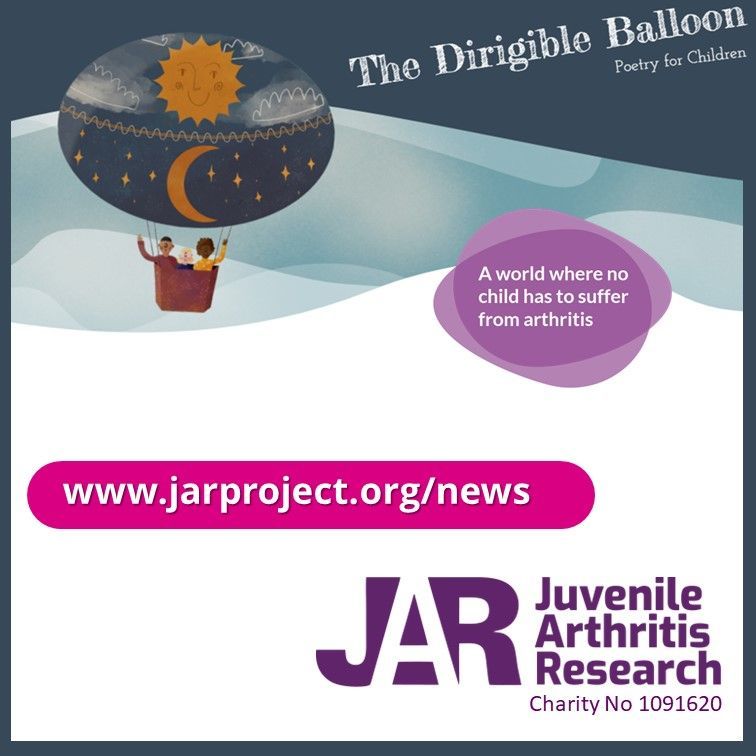 Here at Juvenile Arthritis Research, we love creative writing and poetry. So we were absolutely thrilled to have been chosen as the children's charity that will benefit from the proceeds of @TheDirigible Balloon's new anthology of poems due to be released later this year.