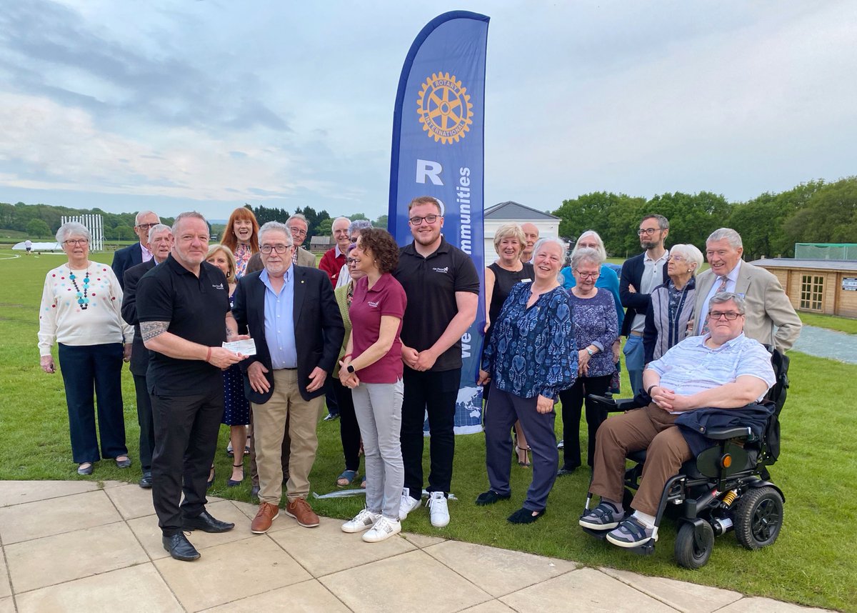 At last nights meeting we presented a cheque to help raise funds for the Alex Hulme Foundation which funds research into the treatment of non hodgkins lymphoma.