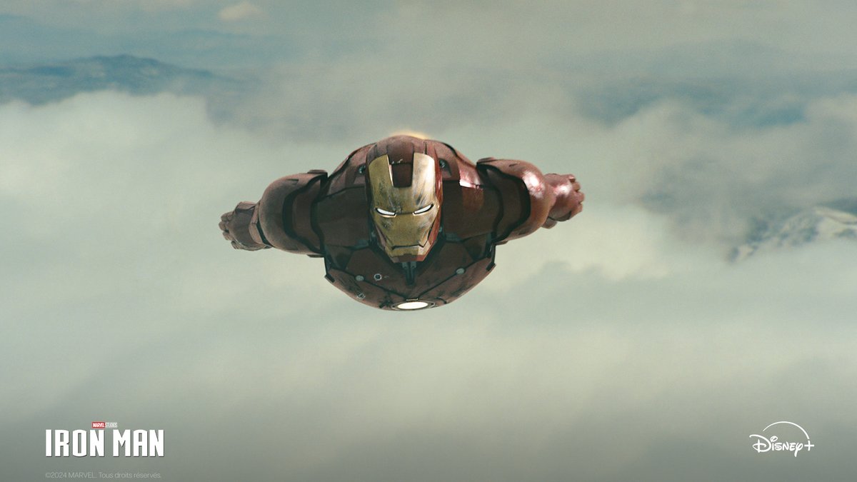 Il est bien arrivé sur #DisneyPlus. 🚀 Iron Man est disponible dès maintenant !