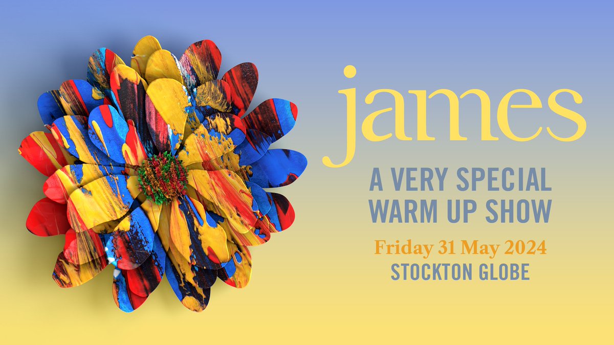 Calling all James fans in Stockton: the band is coming to @stockton_globe THIS MONTH 😮 Get your tickets now for a very special @wearejames warm-up show on 31 May! 🎟️ atgtix.co/3WvvVfy