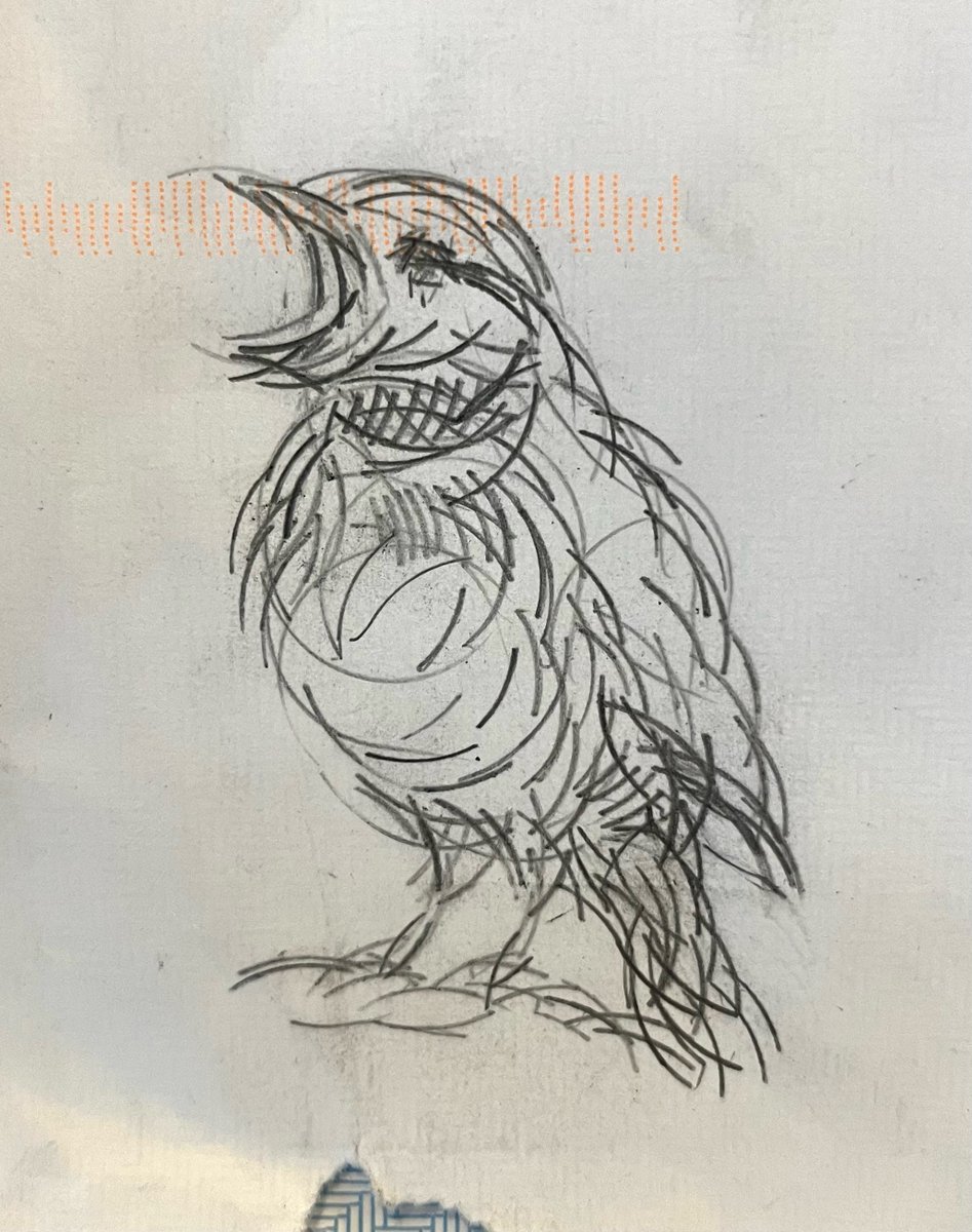Our #RAFridayDoodle is set by Saturday Sketch Club tutor, artist @Emyr_Williams.

Draw us a bird by tracing around a coin 🐦