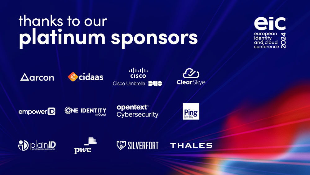 KuppingerCole (@kuppingercole) on Twitter photo This year's <a href="/eic_conference/">European Identity & Cloud Conference</a> has some incredible platinum sponsors who deserve a big round of applause! 👏 If you're attending in Berlin, we suggest visiting their booths to connect with them and learn more about their contributions to the industry.
#EIC2024 #IdentityConference This year's <a href="/eic_conference/">European Identity & Cloud Conference</a> has some incredible platinum sponsors who deserve a big round of applause! 👏 If you're attending in Berlin, we suggest visiting their booths to connect with them and learn more about their contributions to the industry.
#EIC2024 #IdentityConference