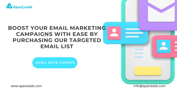 ApacLeads's tweet photo. 📩 Boost your email marketing campaigns with ease by purchasing our targeted email lists.🌏💰
Contact us: https://t.co/h1h49KReqA
#APACleads #EmailMarketingMadeEasy 🚀 https://t.co/5PoL8DoAUU
