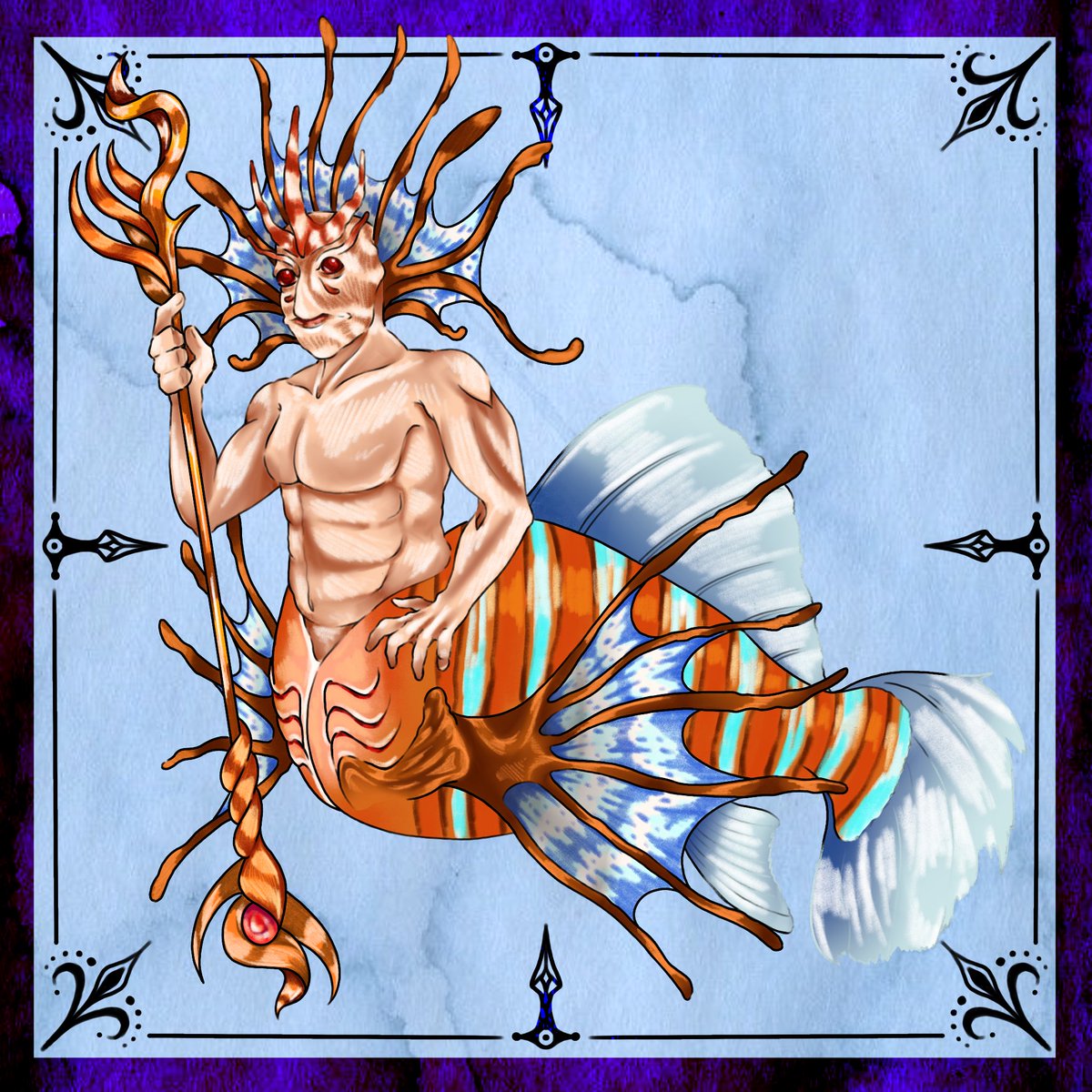 Purpees_cave's tweet photo. Mermay 2024
Day9: Tiger Fish

#drawing #digitalart #procreate #mermay #mermay2024 #creaturedesign #characterdesign #mermaid #monsterdesign #illustration #tigerfish https://t.co/raDHnacbrF