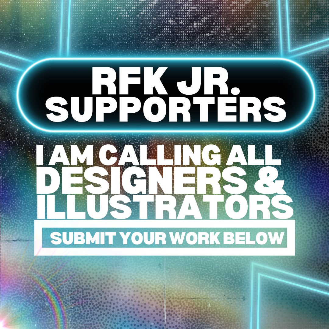 Send me your best work in the comments below #GraphicDesigner #Illustrator #RFKJr