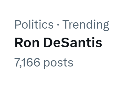 .@RonDeSantis is trending late on a Thursday night. 

#Florida #FlaPol #Trending #withDeSantis
