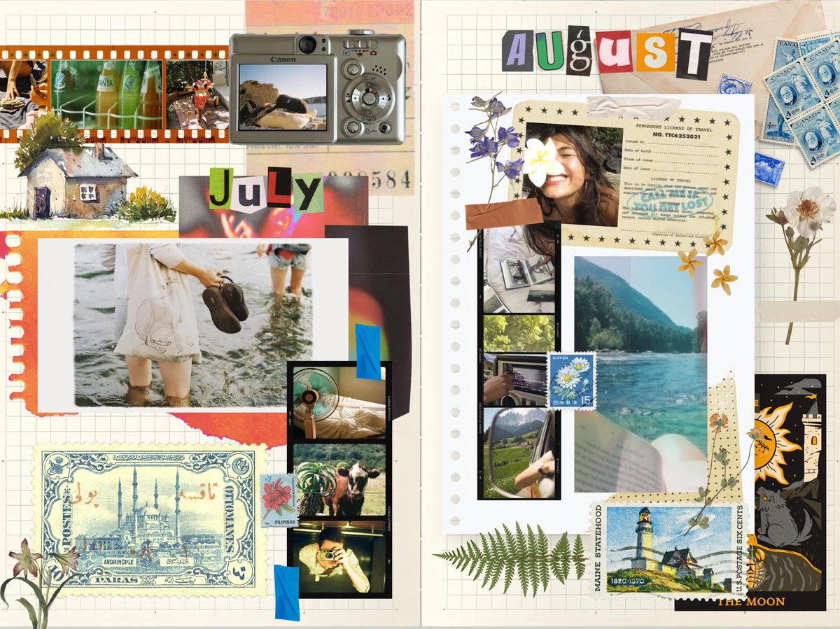 digital scrapbook template i made in canva, dm me to avail 🫶🏼

#junkjournal #artph