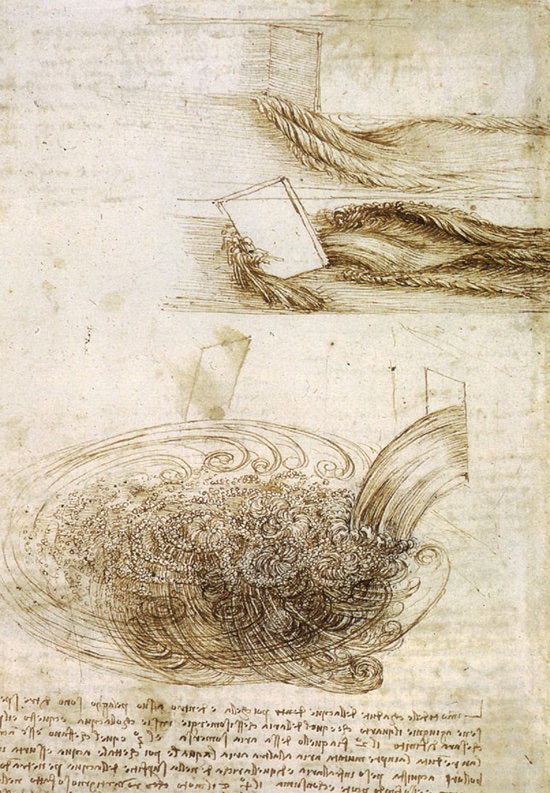 Impeccable water sketches by Leonardo Da Vinci ✍️