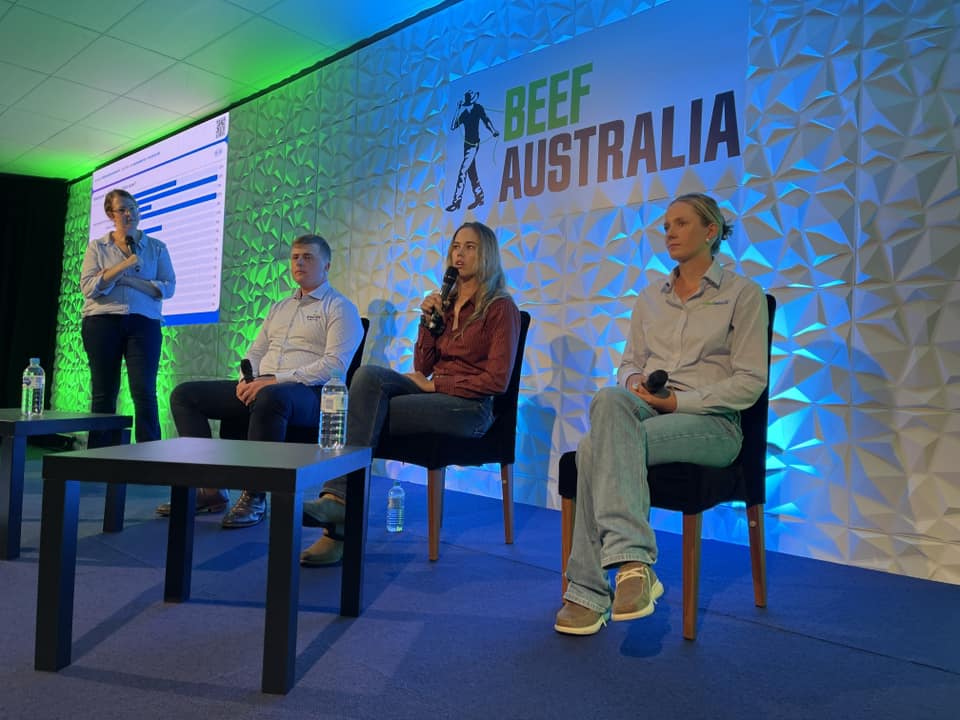In case you missed it…. Our Pathways, Pay-cheques and Passion seminar at Beef2024 saw a packed house with local high school students keen to hear the stories of the people behind three very different careers in agriculture!