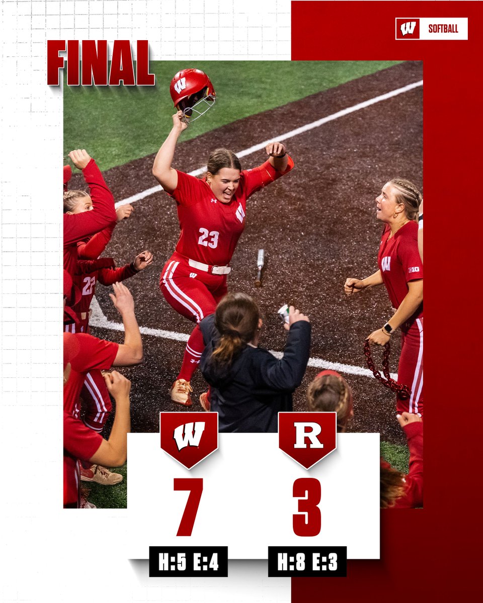 PUT ON YOUR GLASS SLIPPERS, WE ARE A CINDERELLA STORY! Wisconsin becomes the first No. 11 seed to make it to the Big Ten Semi-Final, their first semi-final berth since 2019! We'll play Michigan tomorrow at 6:30 PM CT!